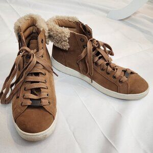 UGG | Olive High Top Sneakers Sherpa